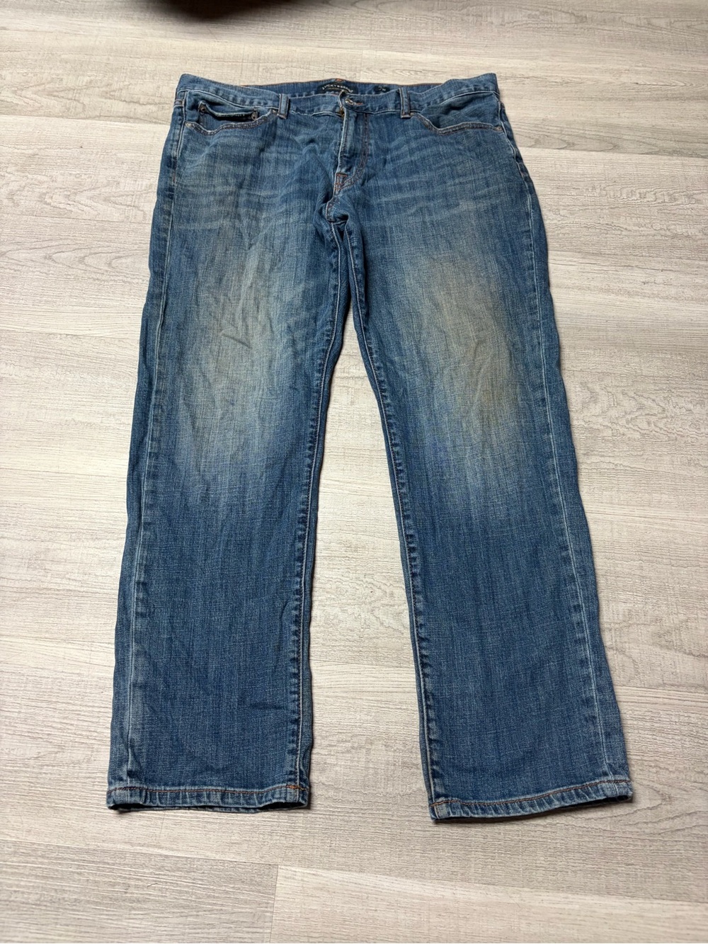 Lucky Brand Men's Blue Relaxed Straight Jeans